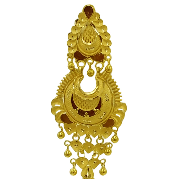 GUINEA 22k GOLD EXCLUSIVE EARING FOR PARTY AND WEDDING WEAR