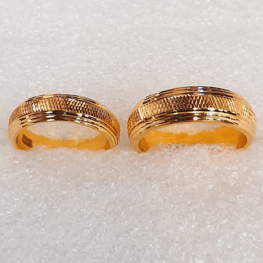 GUINEA GOLD 22K COUPLE BAND RINGS