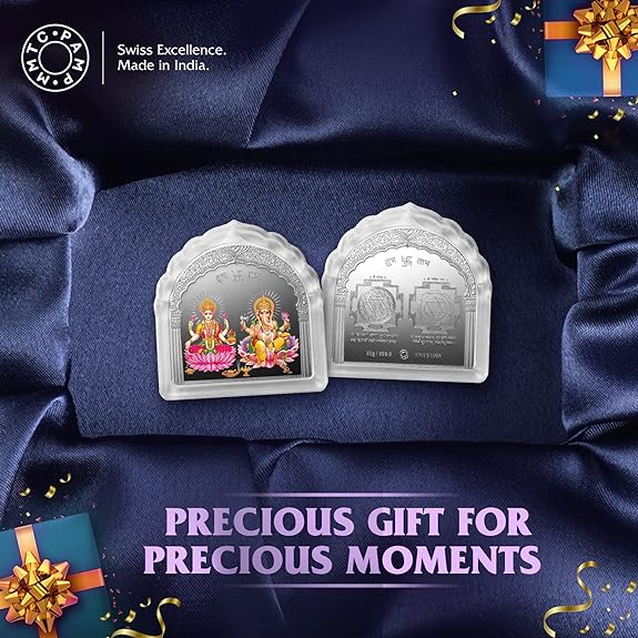 MMTC-PAMP 999.9 Purity Happiness Prosperity 50 Gram Silver Bar