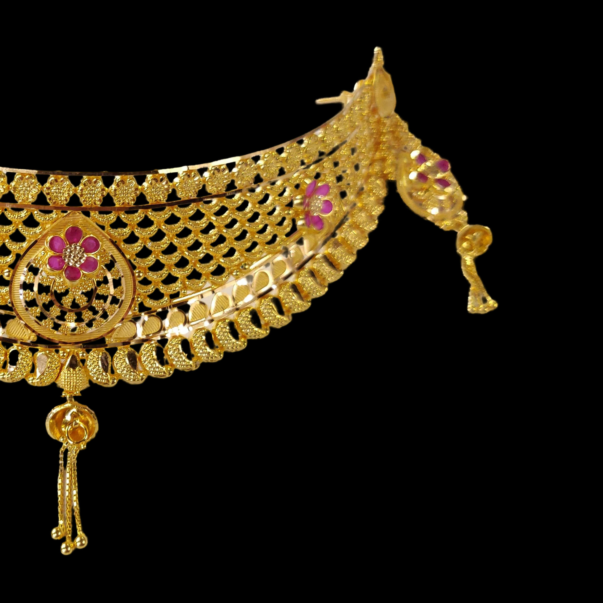 GUINEA 22k GOLD TRADITIONAL CHOKER SET FOR PARTY AND WEDDING WEAR