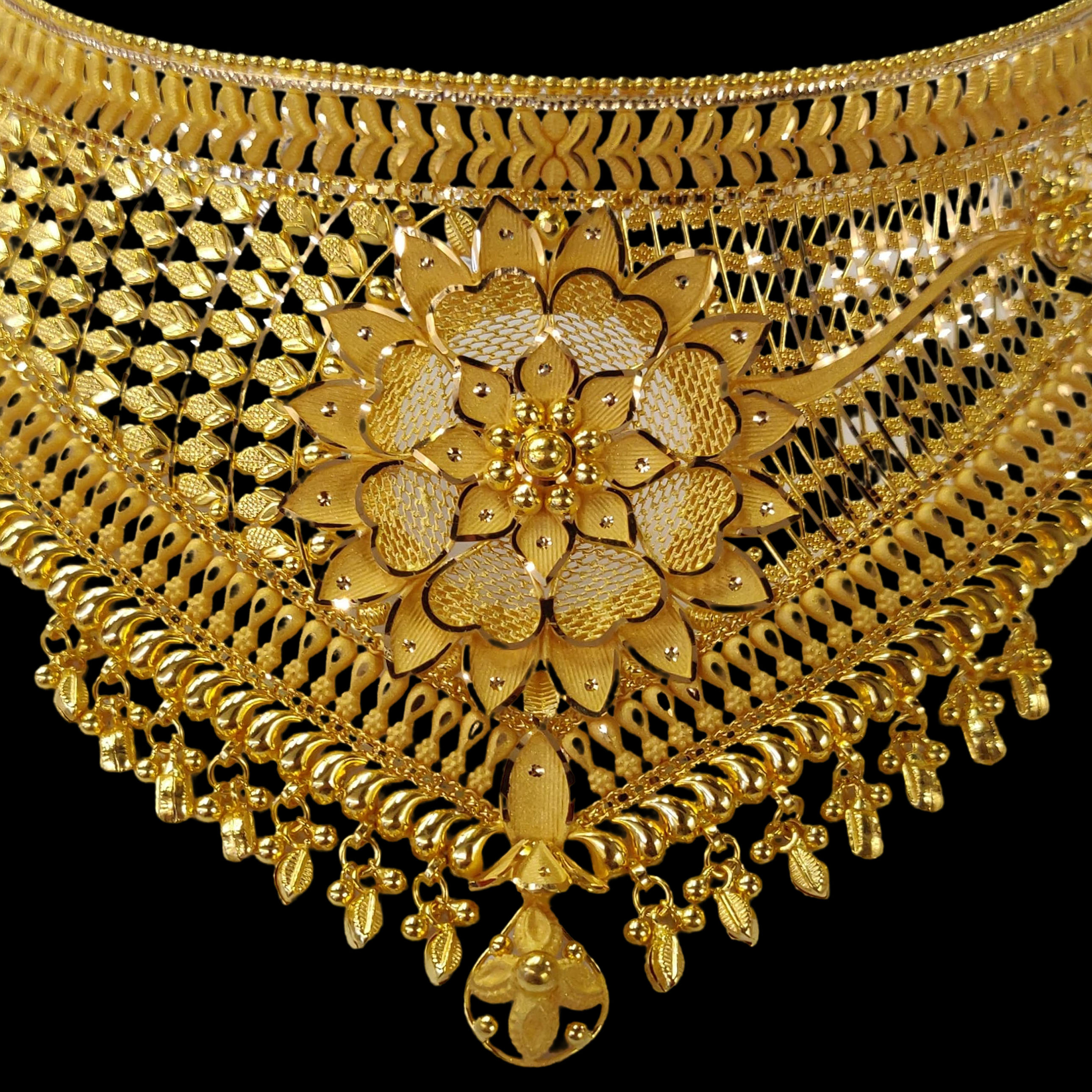 GUINEA 22k GOLD TRADITIONAL CHOKER SET FOR PARTY AND WEDDING WEAR