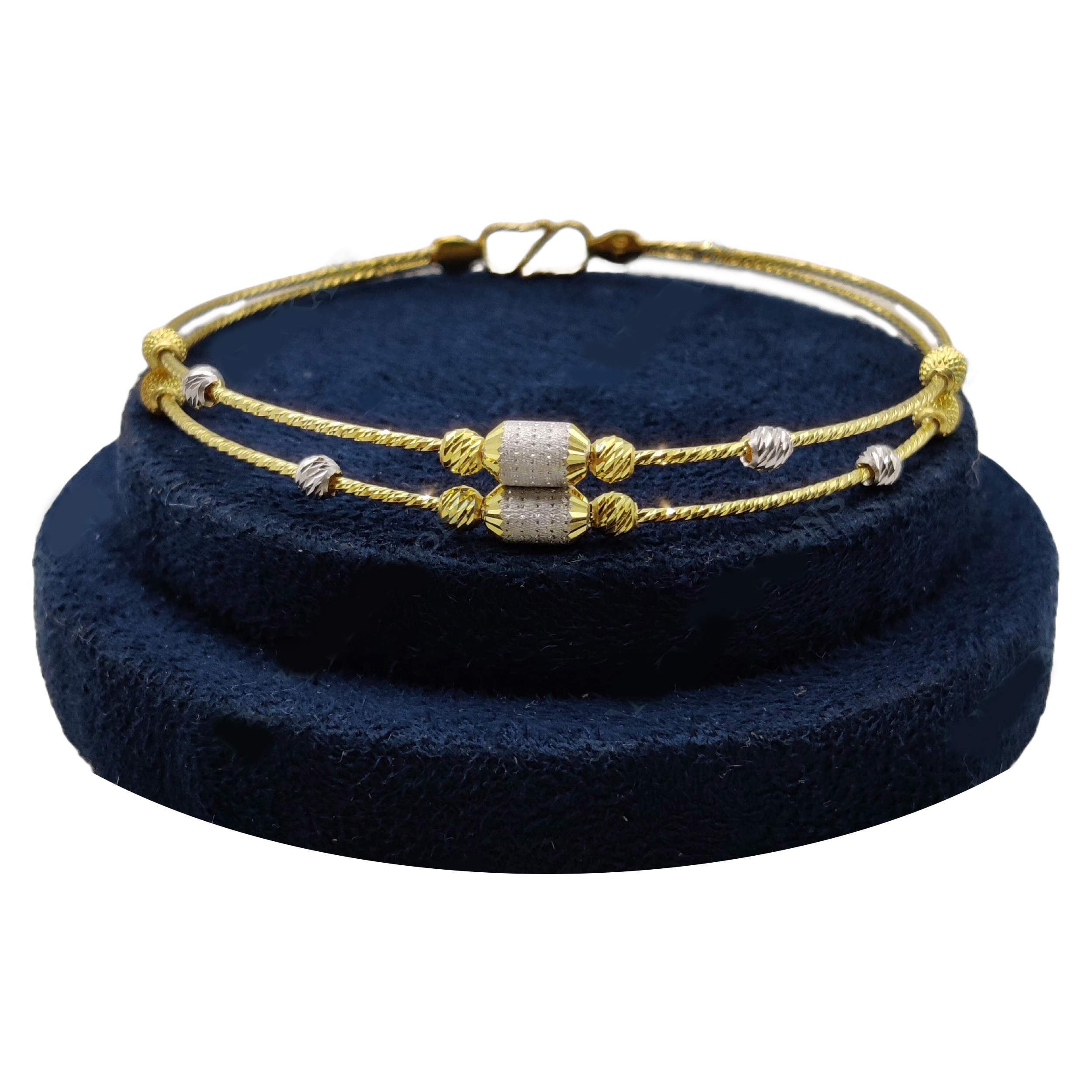 GUINEA 22K FANCY GOLD KADA FOR WOMEN & GIRLS
