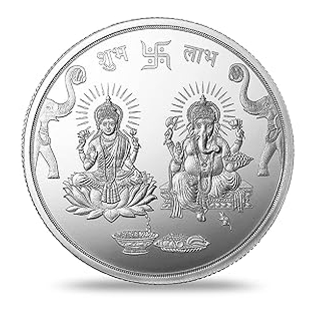 MMTC-PAMP 999.9 Purity of 10 Gram Silver Coin Ganesh Lakshmi
