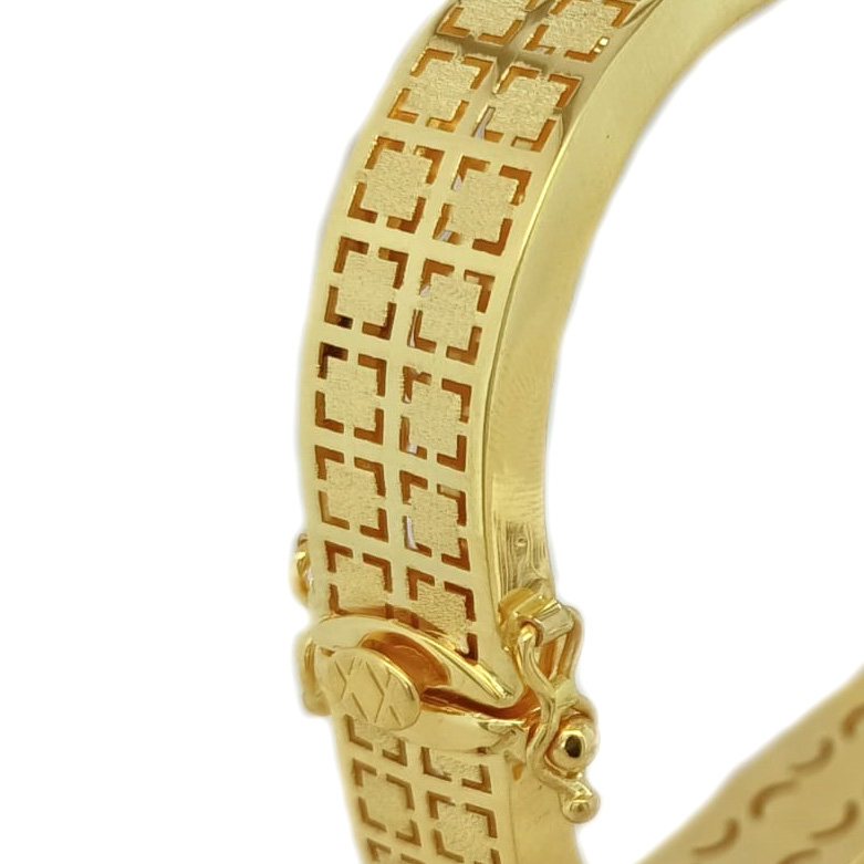 GUINEA 22K FANCY GOLD KADA FOR WOMEN & GIRLS
