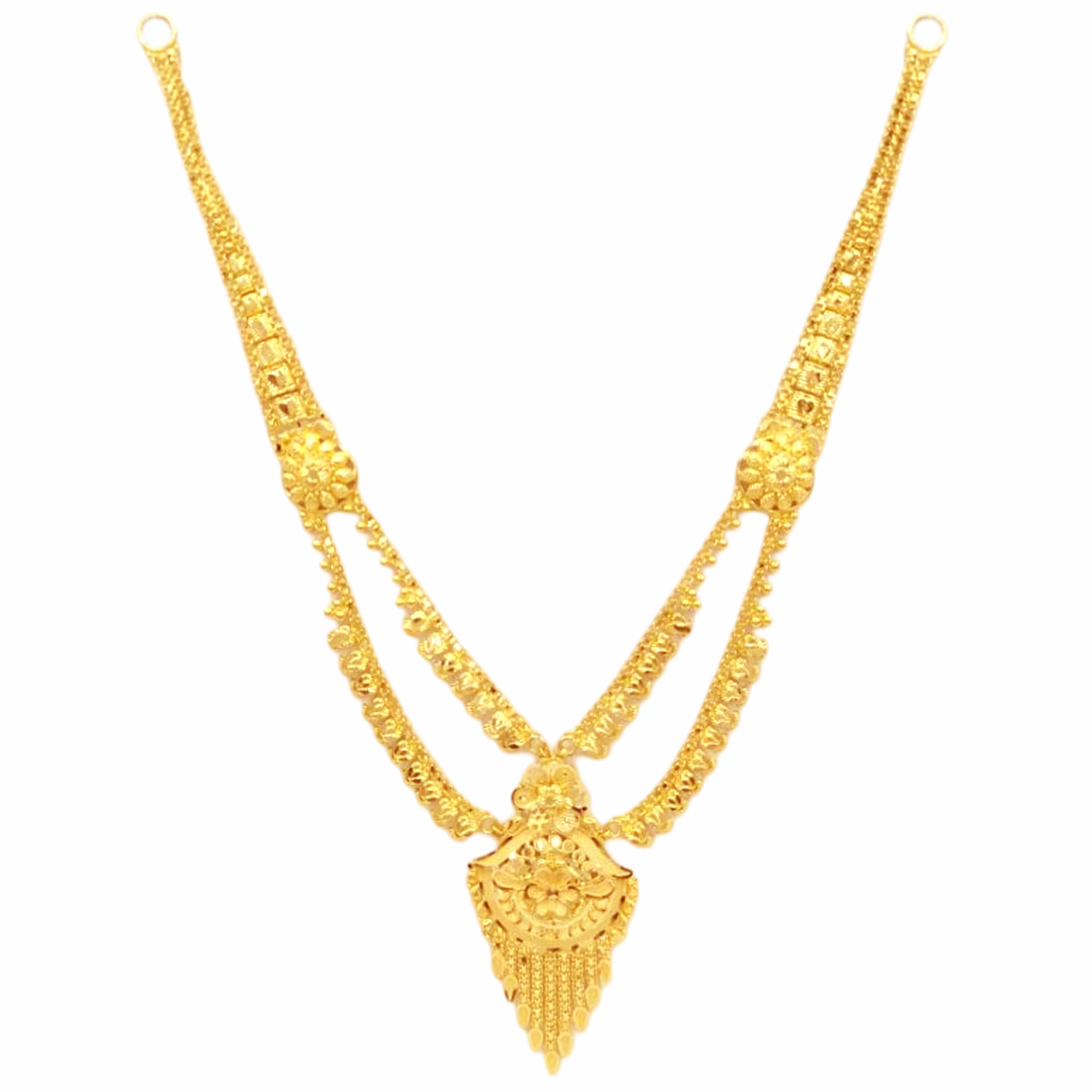 GUINEA 22k GOLD DESIGNER NECKLACE SET
