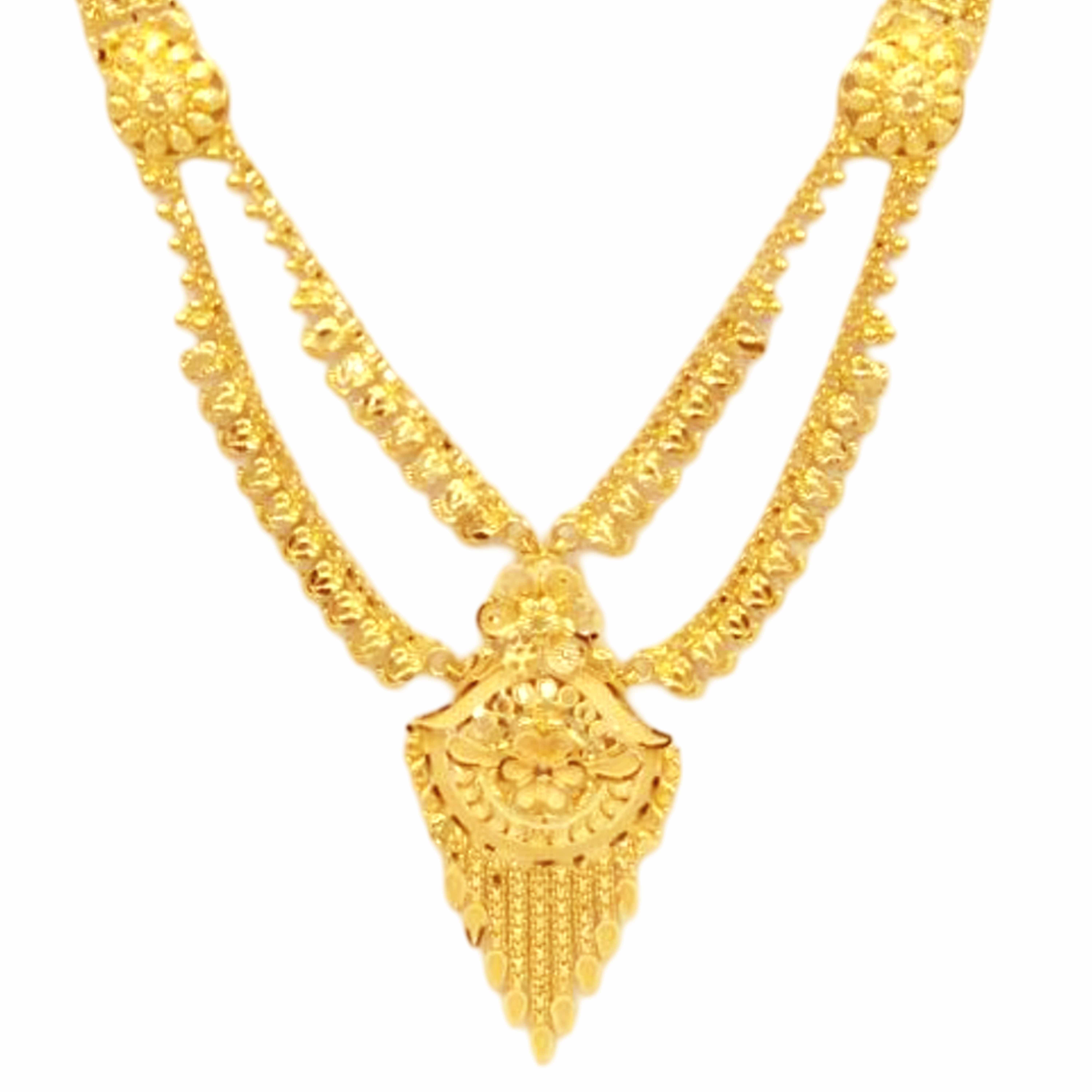 GUINEA 22k GOLD DESIGNER NECKLACE SET