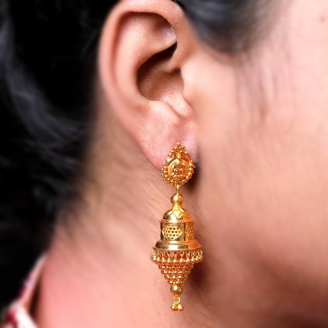 GUINEA GOLD JHUMKA