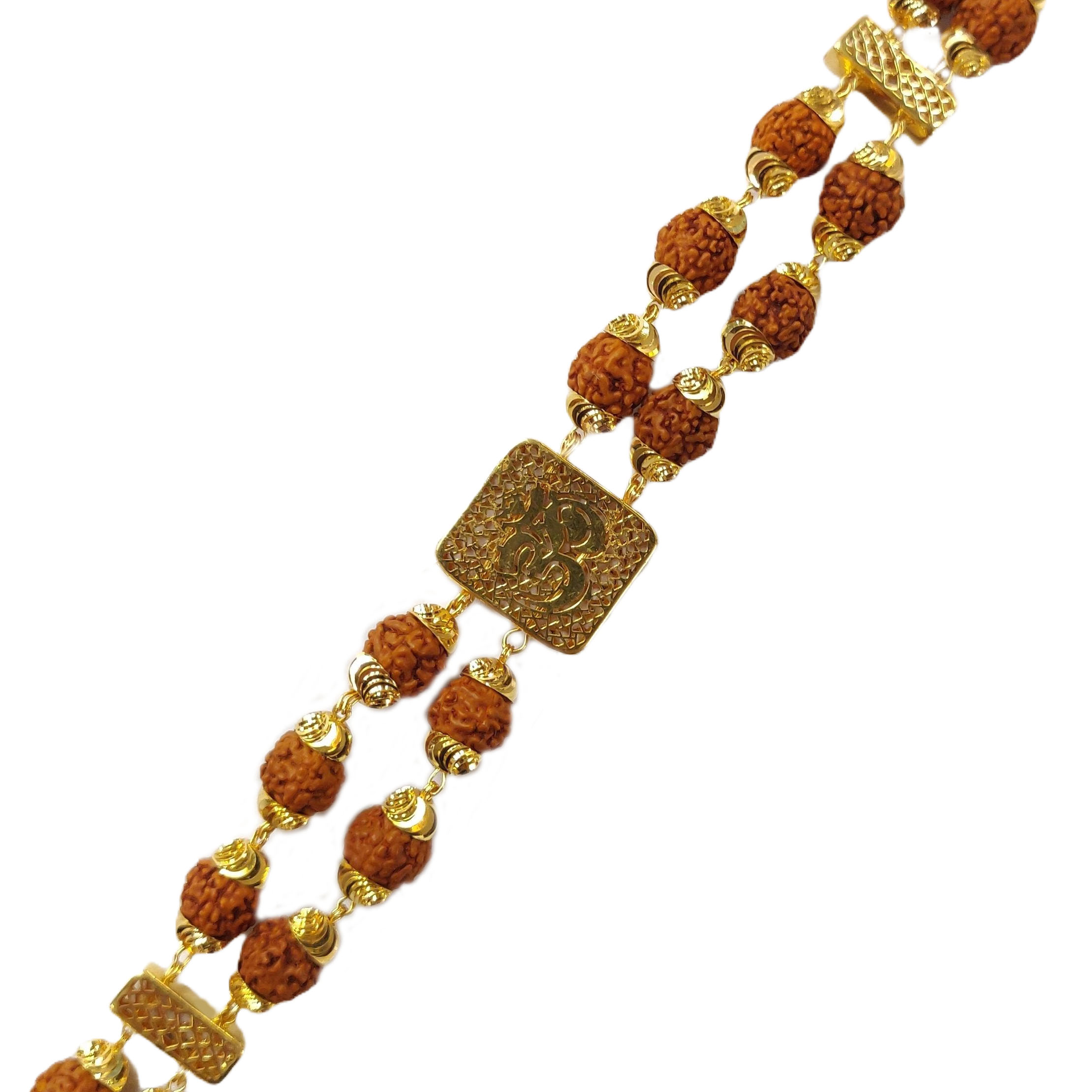 GUINEA 22K Gold Modern Rudraksha Bracelet