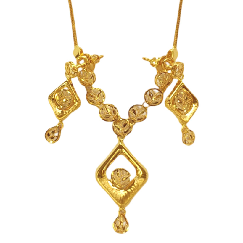 Guinea 22k Light Weight Gold Necklace Set