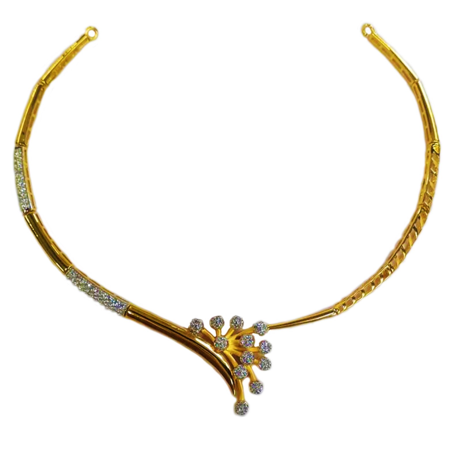 GUINEA 22k GOLD DESIGNER NECKLACE SET