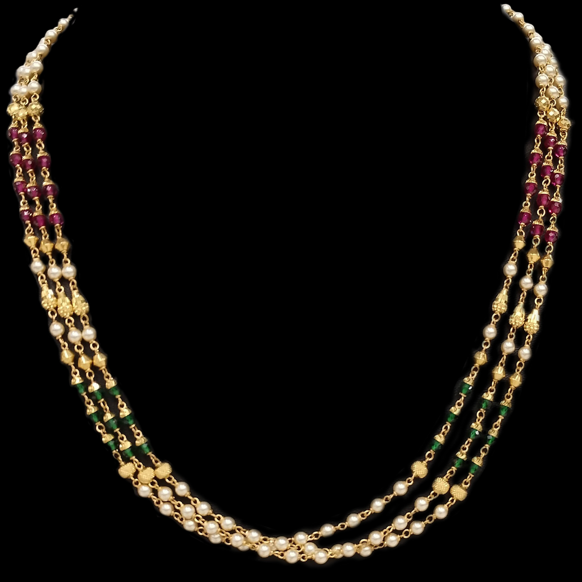 Guinea 22k Light Weight Gold Necklace Set