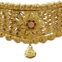 GUINEA 22k GOLD TRADITIONAL CHOKER SET FOR PARTY AND WEDDING WEAR
