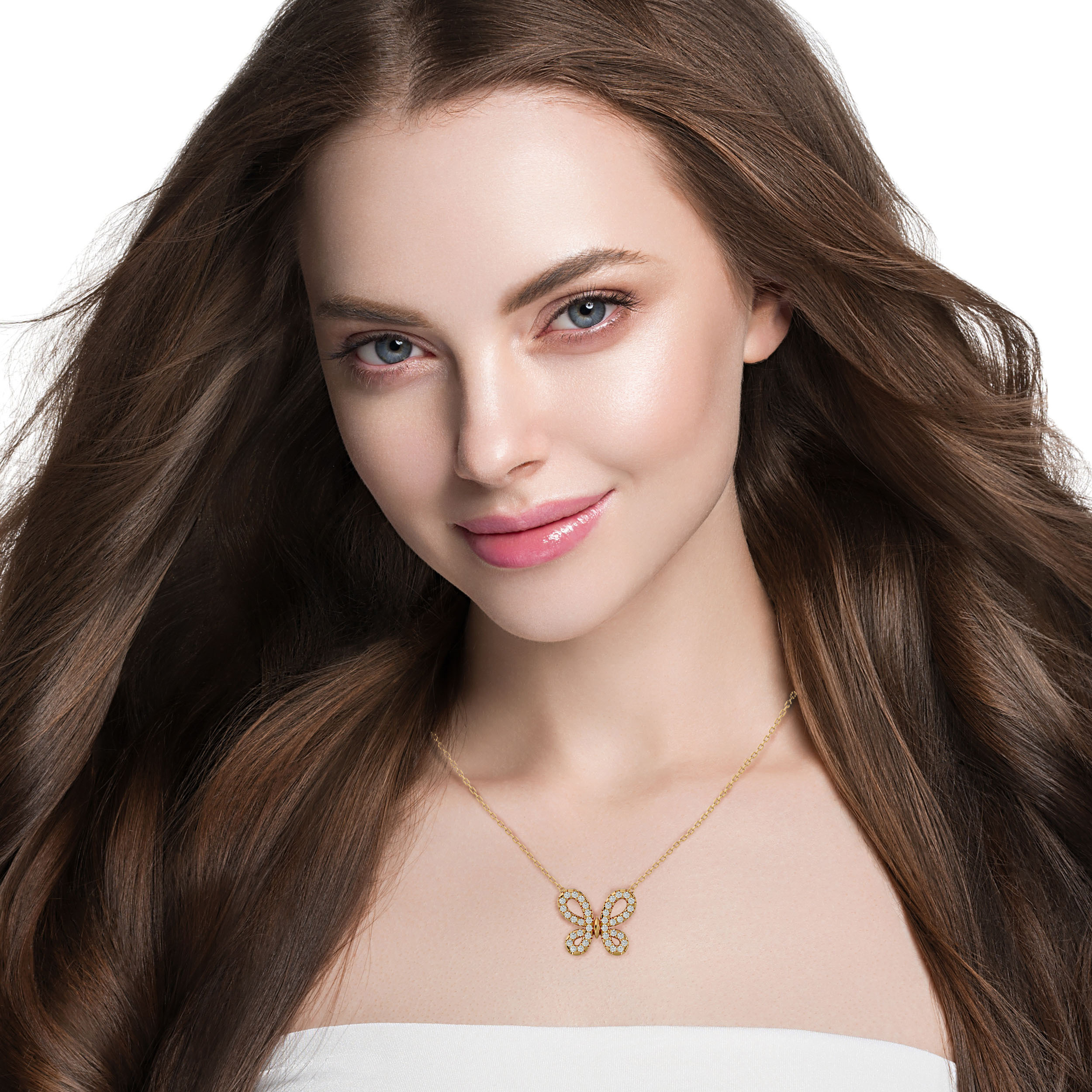 GUINEA DIAMOND PENDANT (WG)