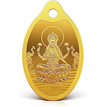MMTC-PAMP 24k (999.9) Lakshmi 2 gm Yellow Gold Pendant