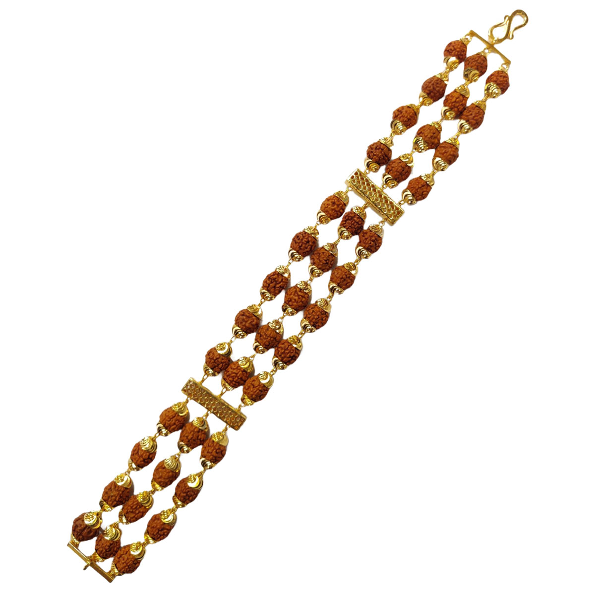 GUINEA 22K Gold Modern Rudraksha Bracelet