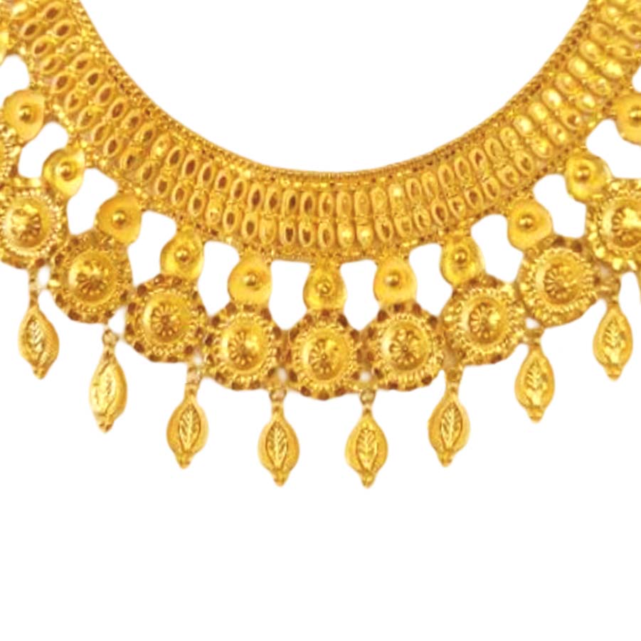 GUINEA 22k GOLD TRADITIONAL NECKLACE SET