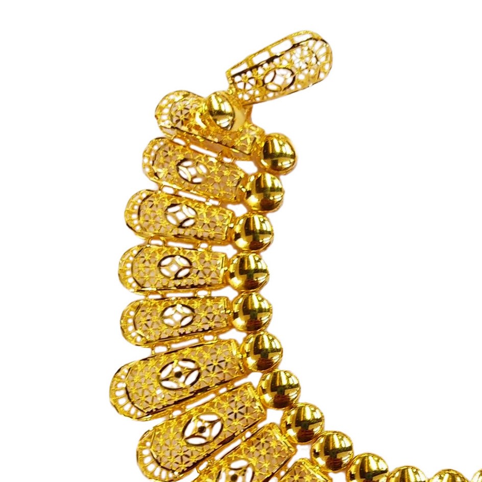 GUINEA 22k GOLD DESIGNER NECKLACE SET