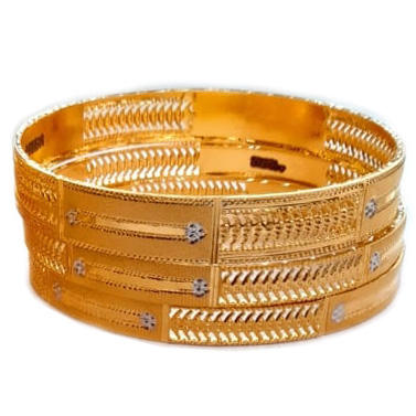 Guinea 22k Gold Traditional Casual Party Wedding Wear Original Hand Work Bangles
