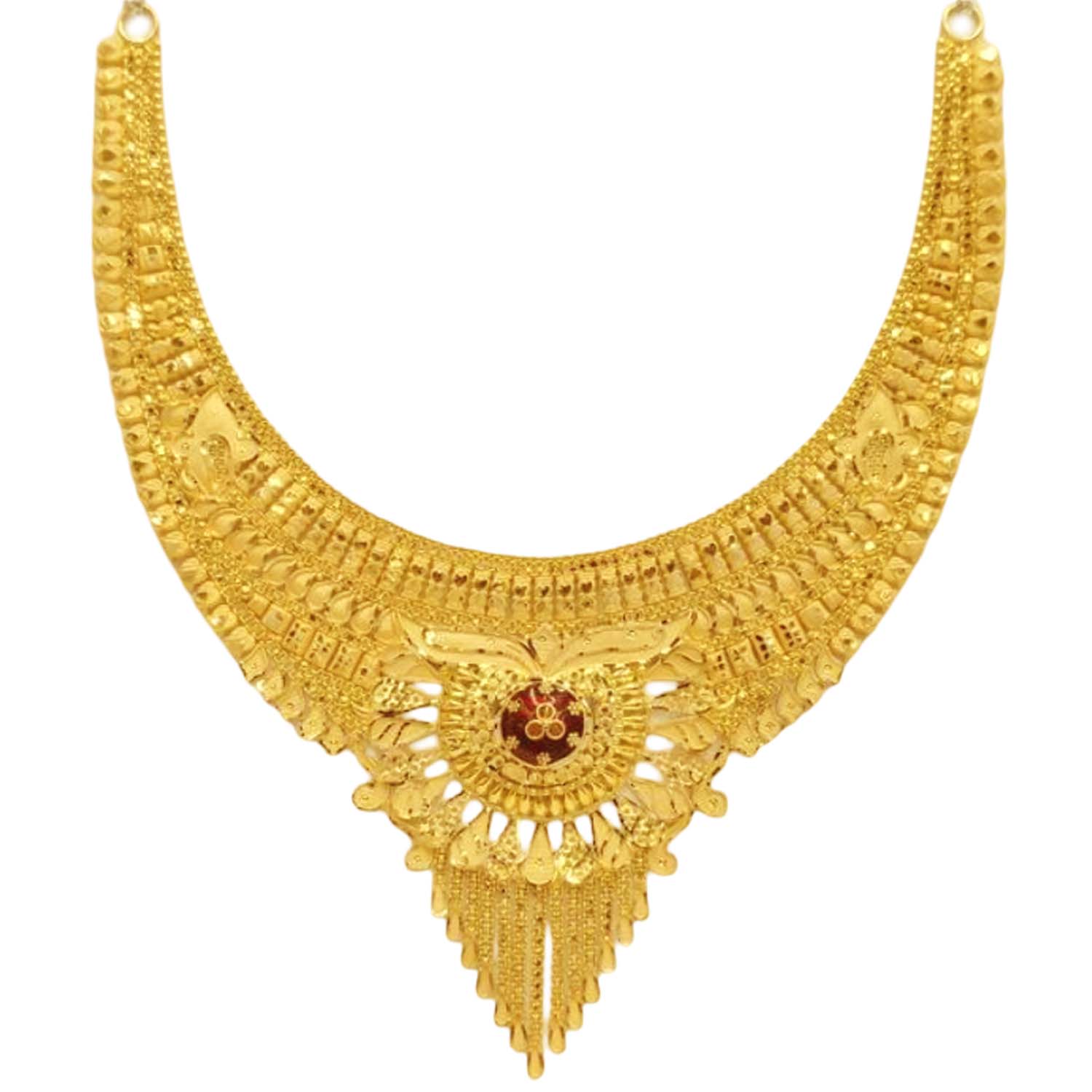 GUINEA 22k GOLD TRADITIONAL NECKLACE SET