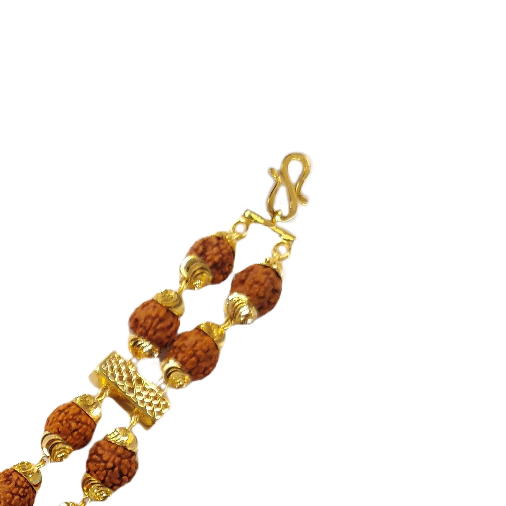 GUINEA 22K Gold Modern Rudraksha Bracelet