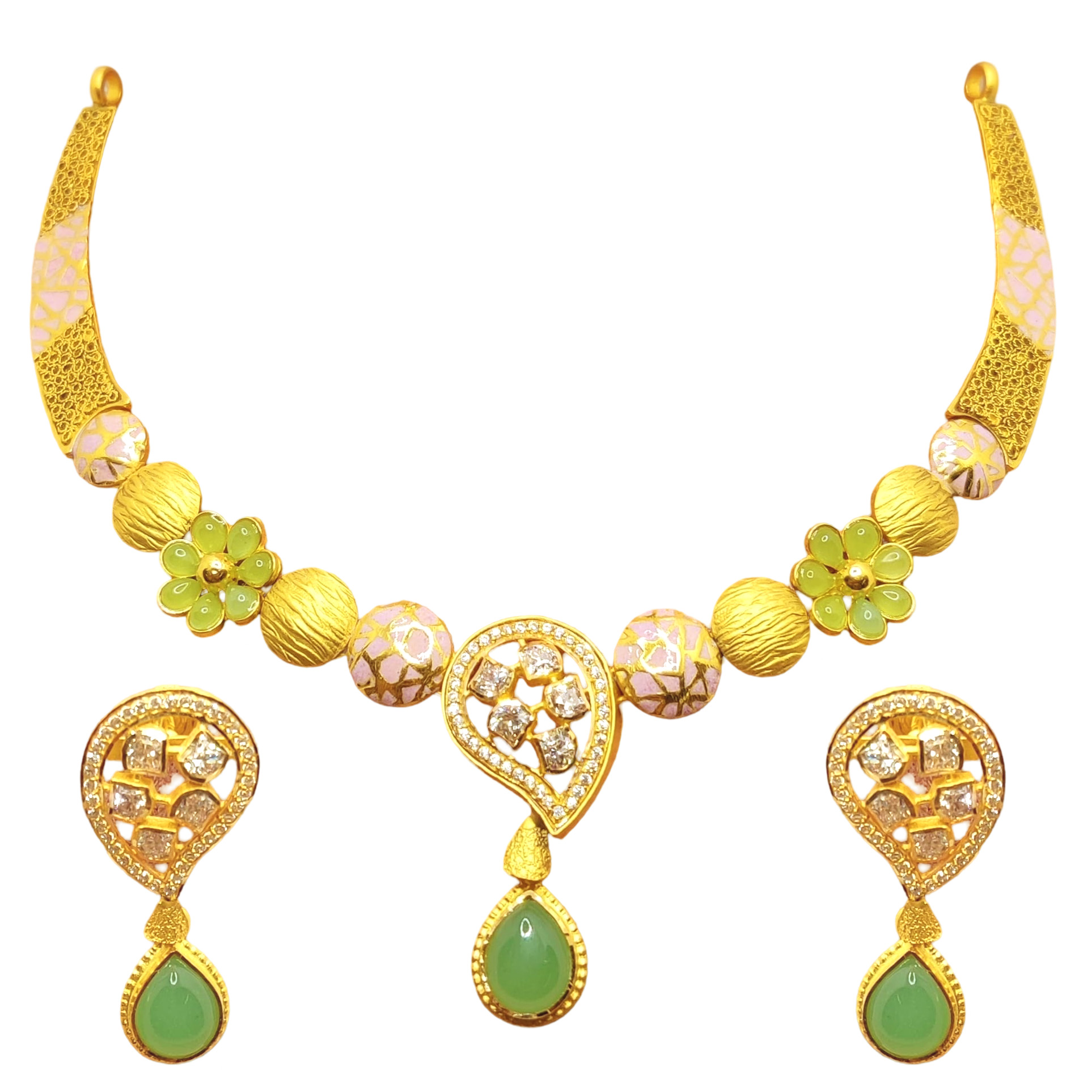 GUINEA 22k GOLD NECKLACE SET