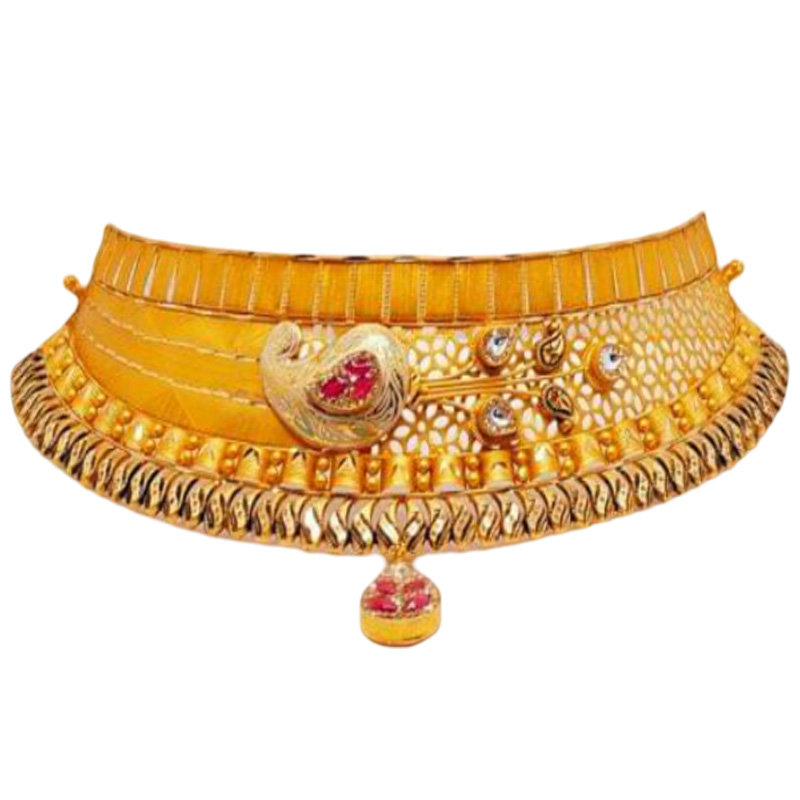 GUINEA 22k GOLD TRADITIONAL CHOKER SET FOR PARTY AND WEDDING WEAR