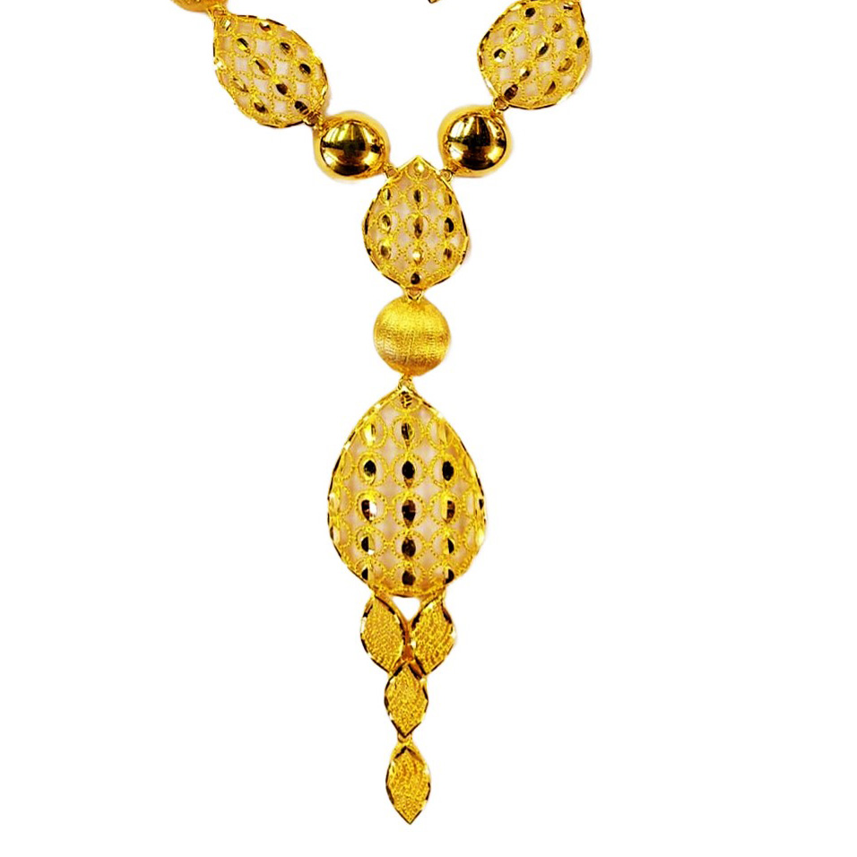 GUINEA 22k GOLD DESIGNER NECKLACE SET