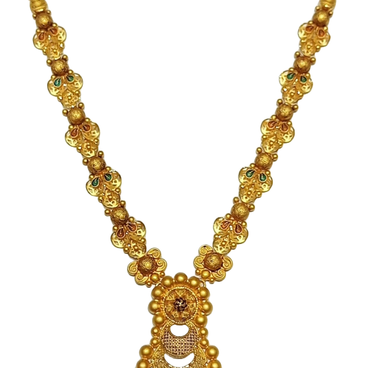 GUINEA 22k GOLD LONG NECKLACE SET