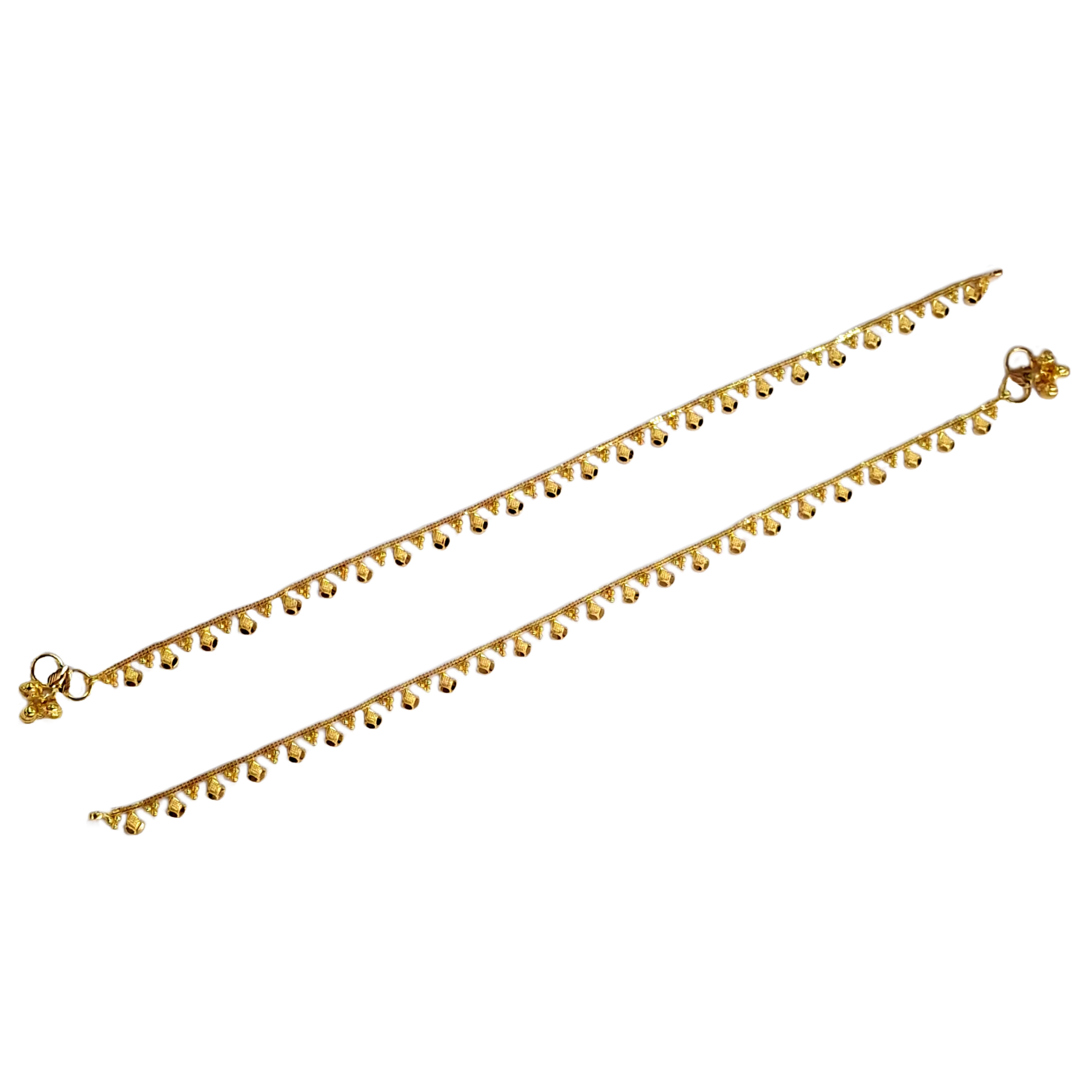 Guniea 22k Gold Payal For Party & Wedding Wear