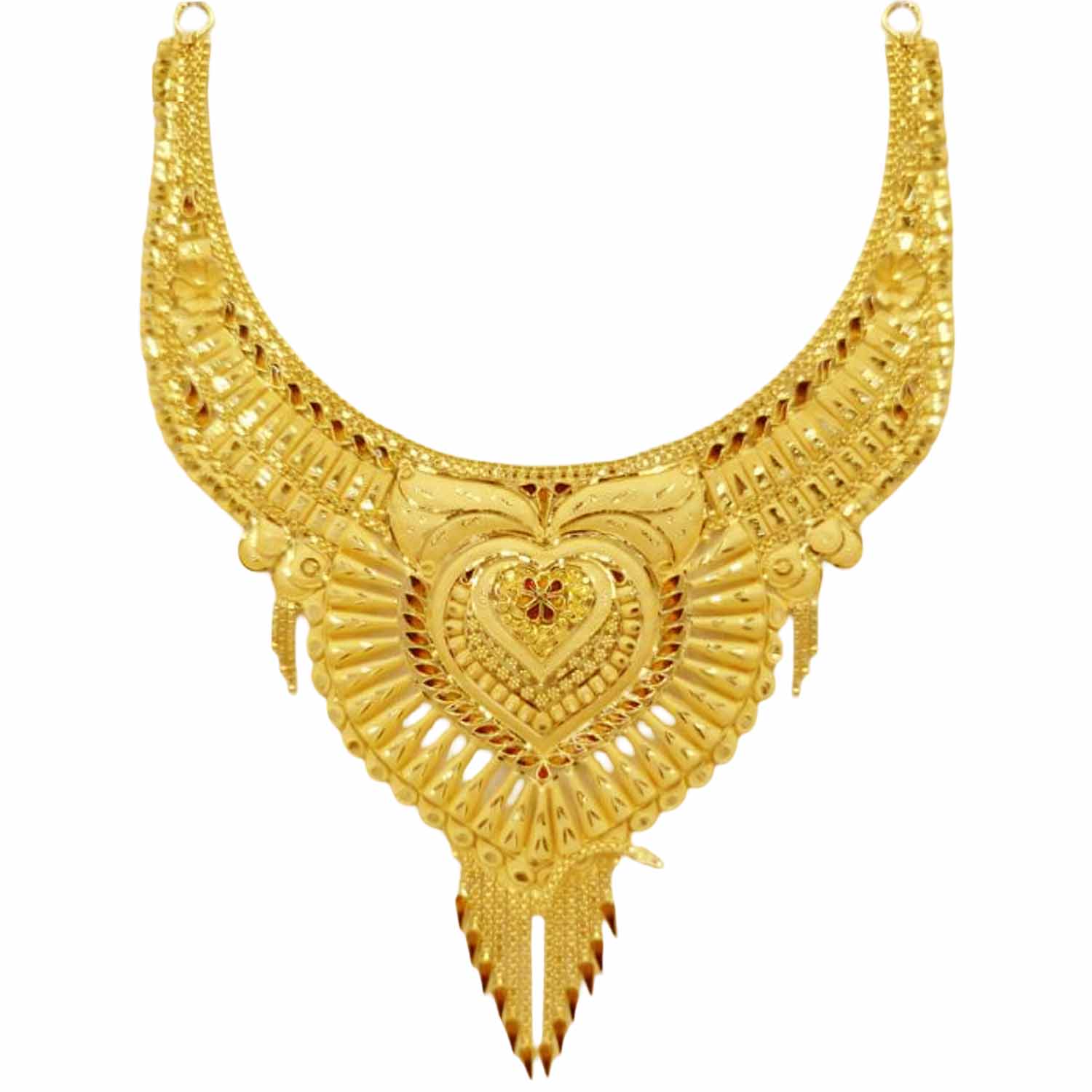 GUINEA 22k GOLD DESIGNER NECKLACE SET