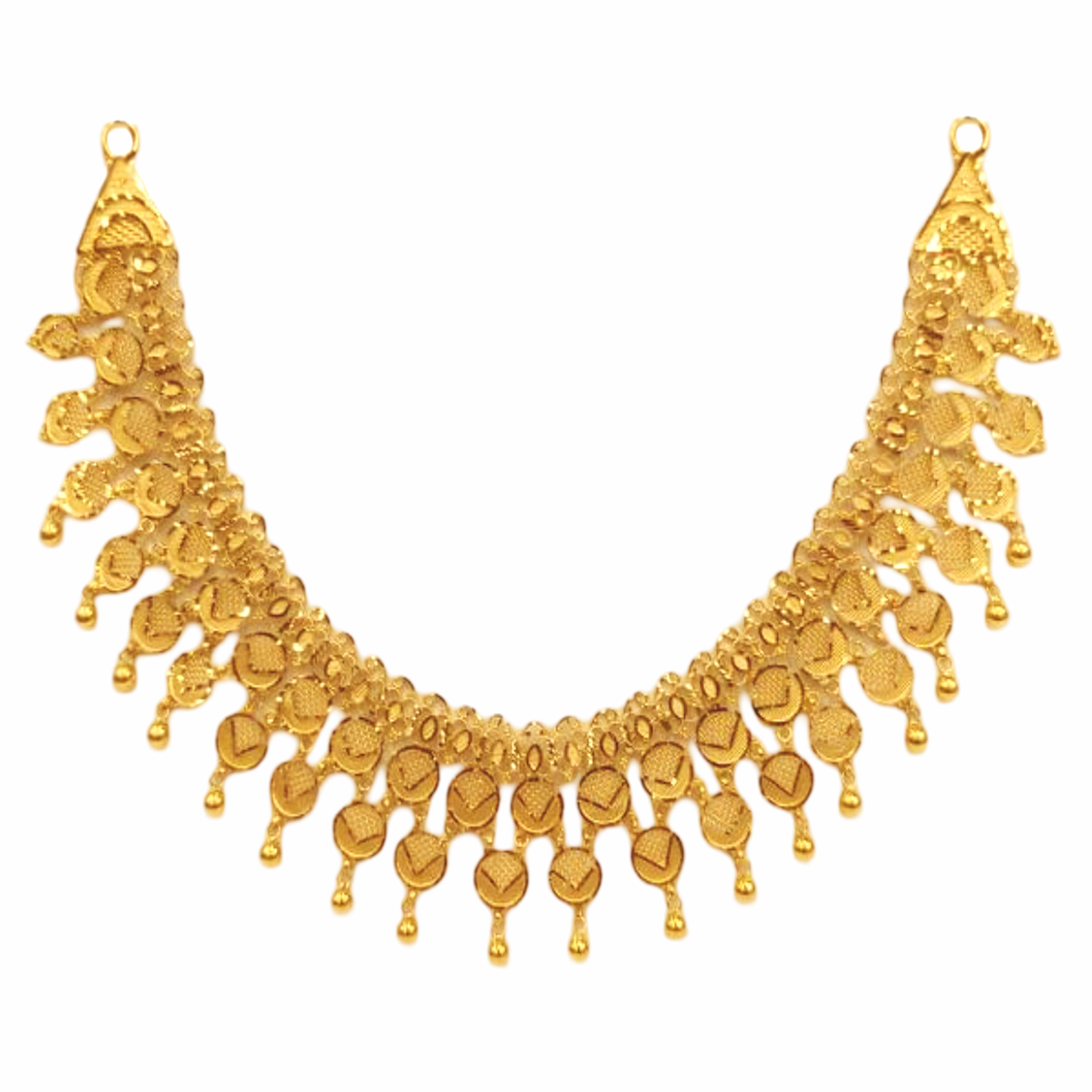GUINEA 22k GOLD DESIGNER NECKLACE SET