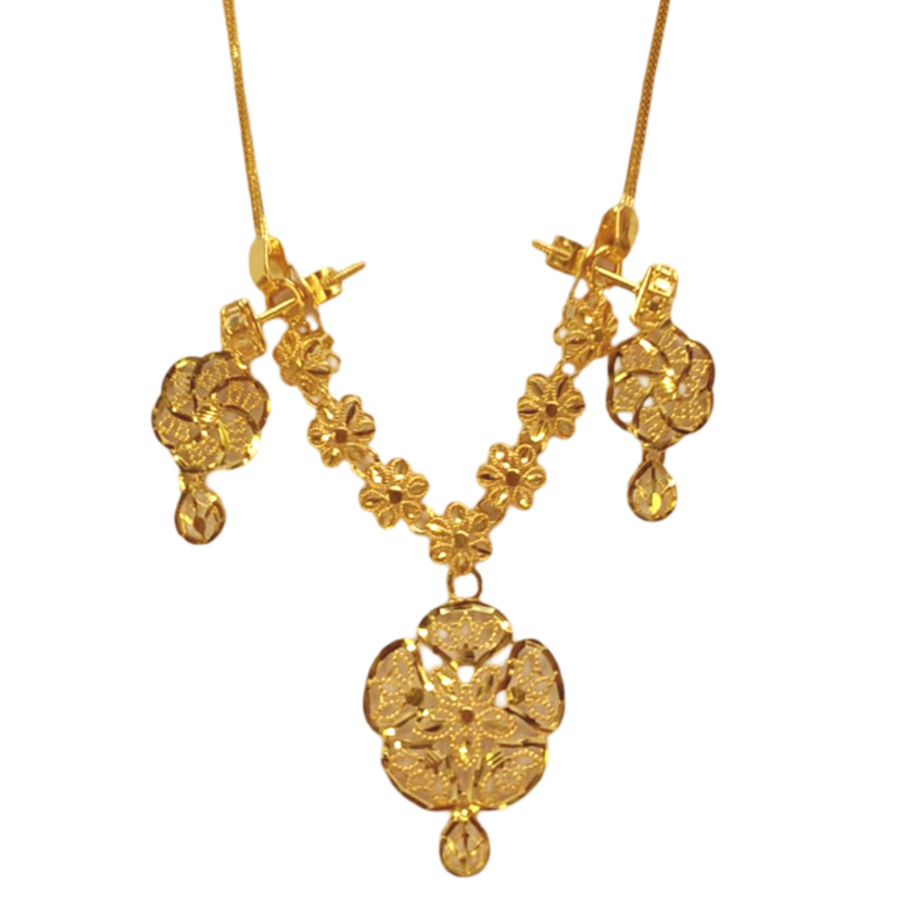 Guinea 22k Light Weight Gold Necklace Set