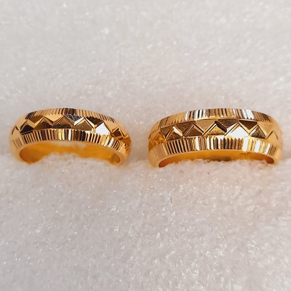 GUINEA GOLD 22K COUPLE BAND RINGS