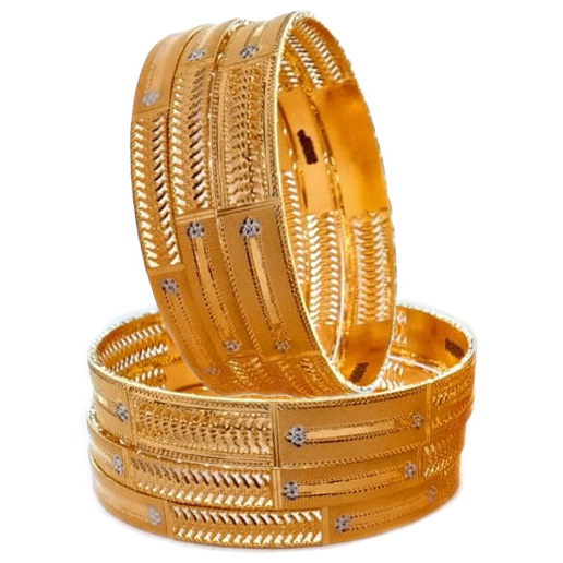 Guinea 22k Gold Traditional Casual Party Wedding Wear Original Hand Work Bangles