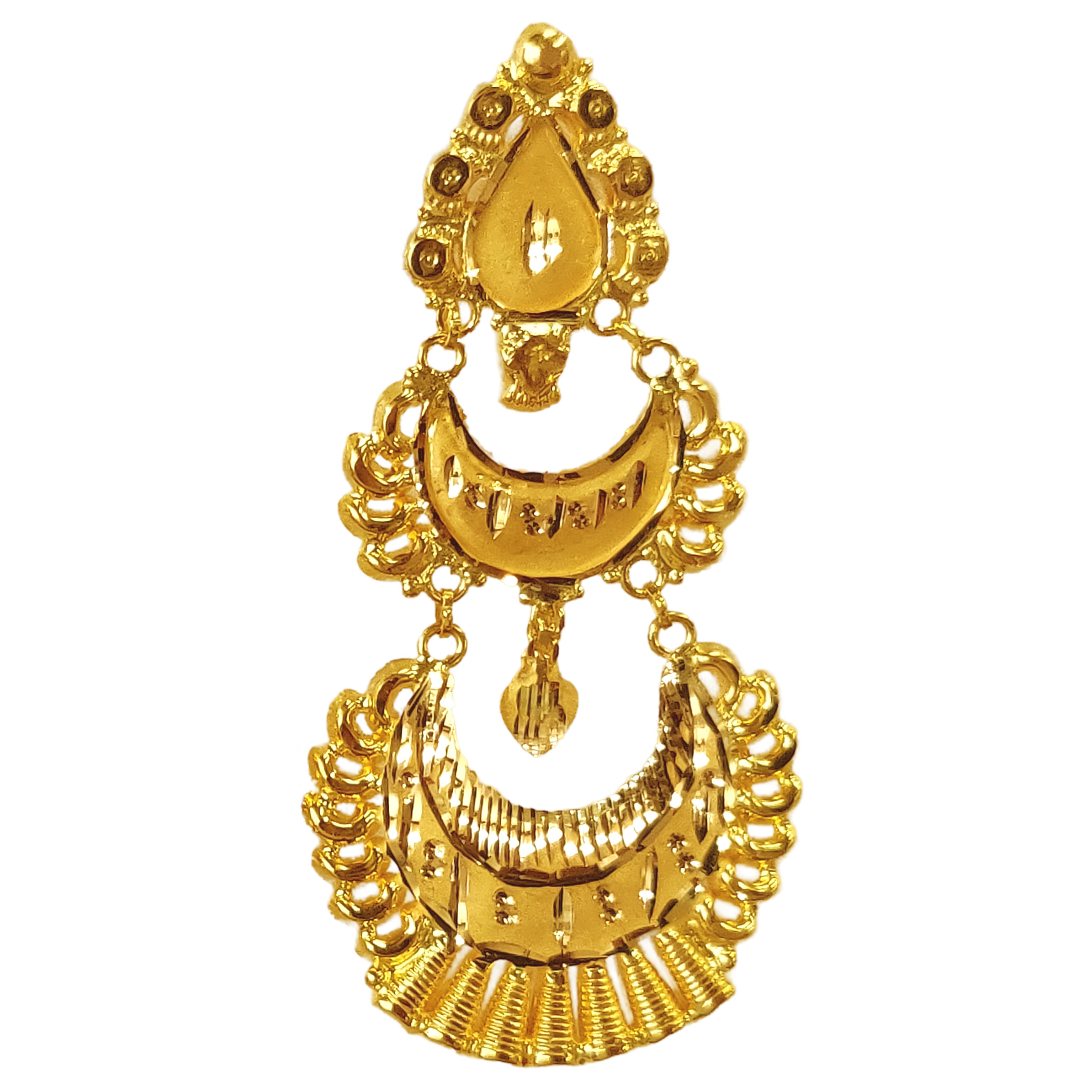 GUINEA 22K GOLD EXCLUSIVE JHUMKA FOR WOMEN AND GIRLS