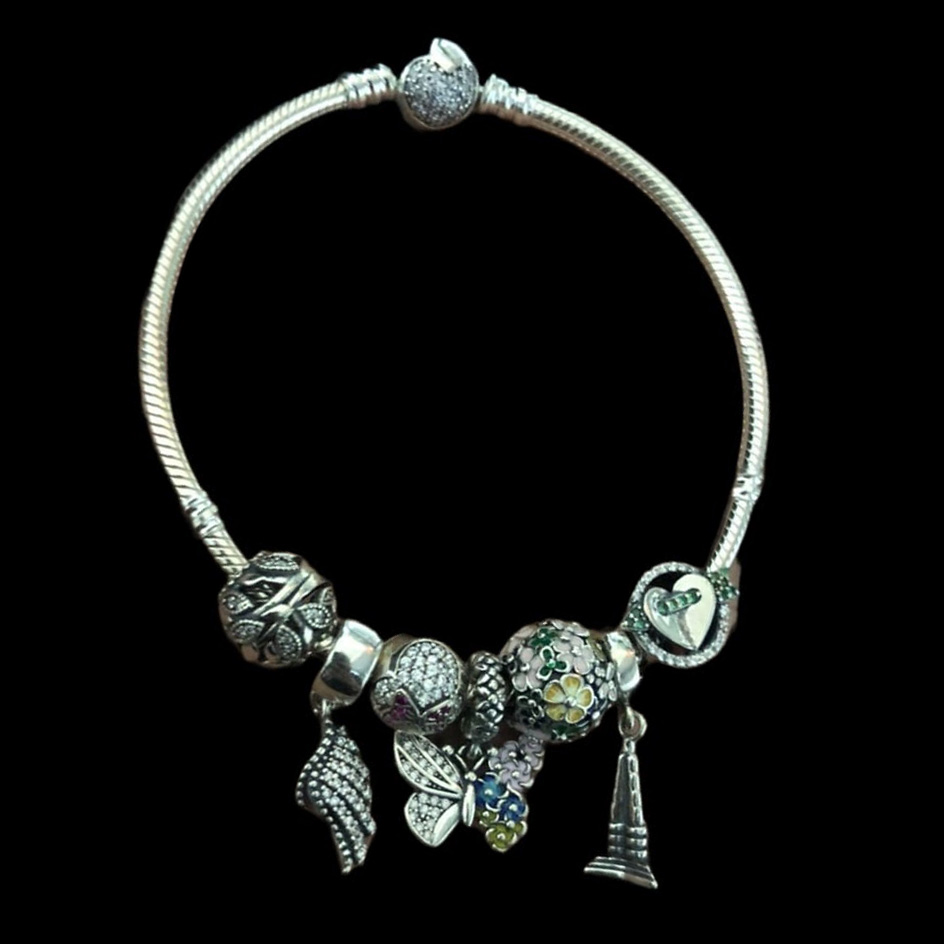 WOMEN Blessed Hands  Infinity 925 Silver Bracelet  Amaltaas