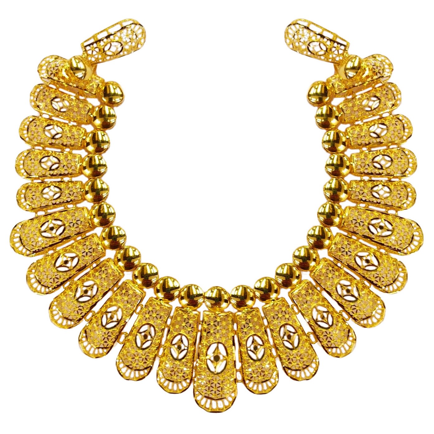GUINEA 22k GOLD DESIGNER NECKLACE SET