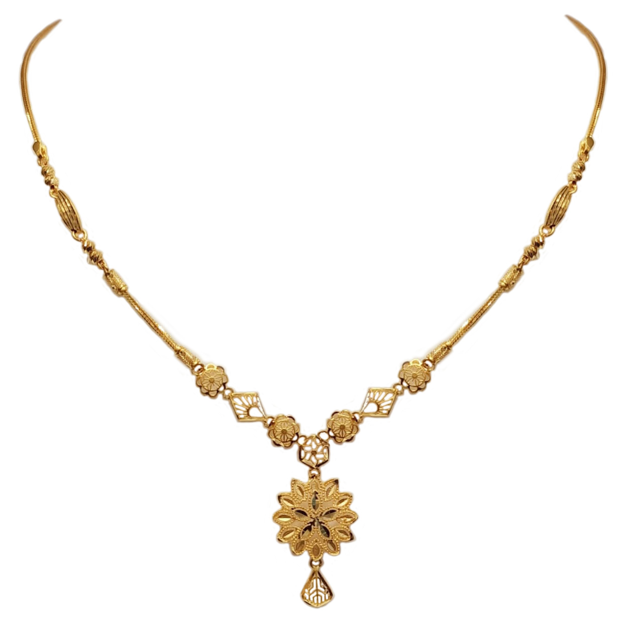 GUINEA 22k GOLD NECKLACE SET