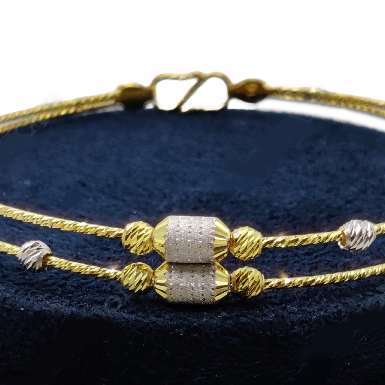 GUINEA 22K FANCY GOLD KADA FOR WOMEN & GIRLS