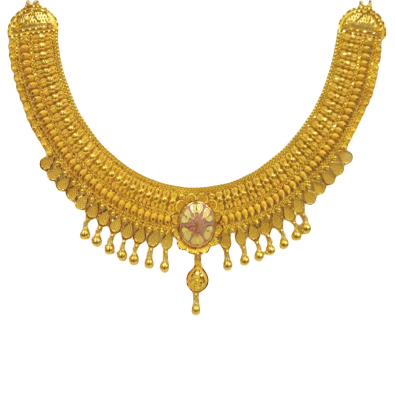 GUINEA 22k GOLD TRADITIONAL NECKLACE SET