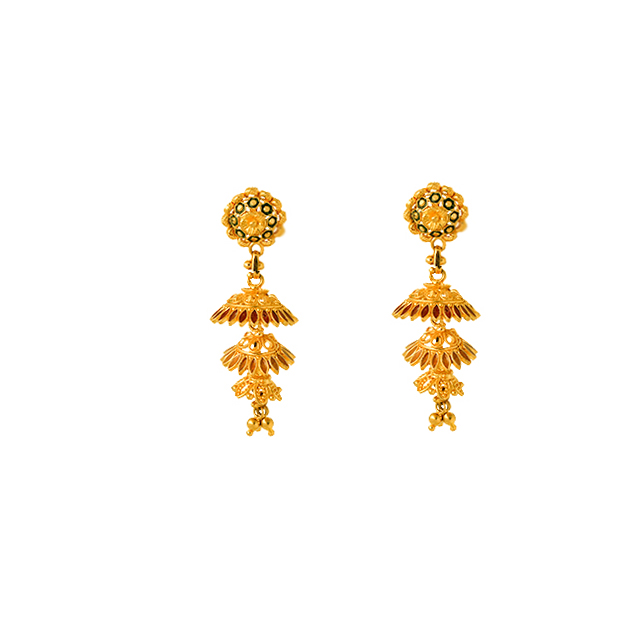GUINEA GOLD JHUMKA