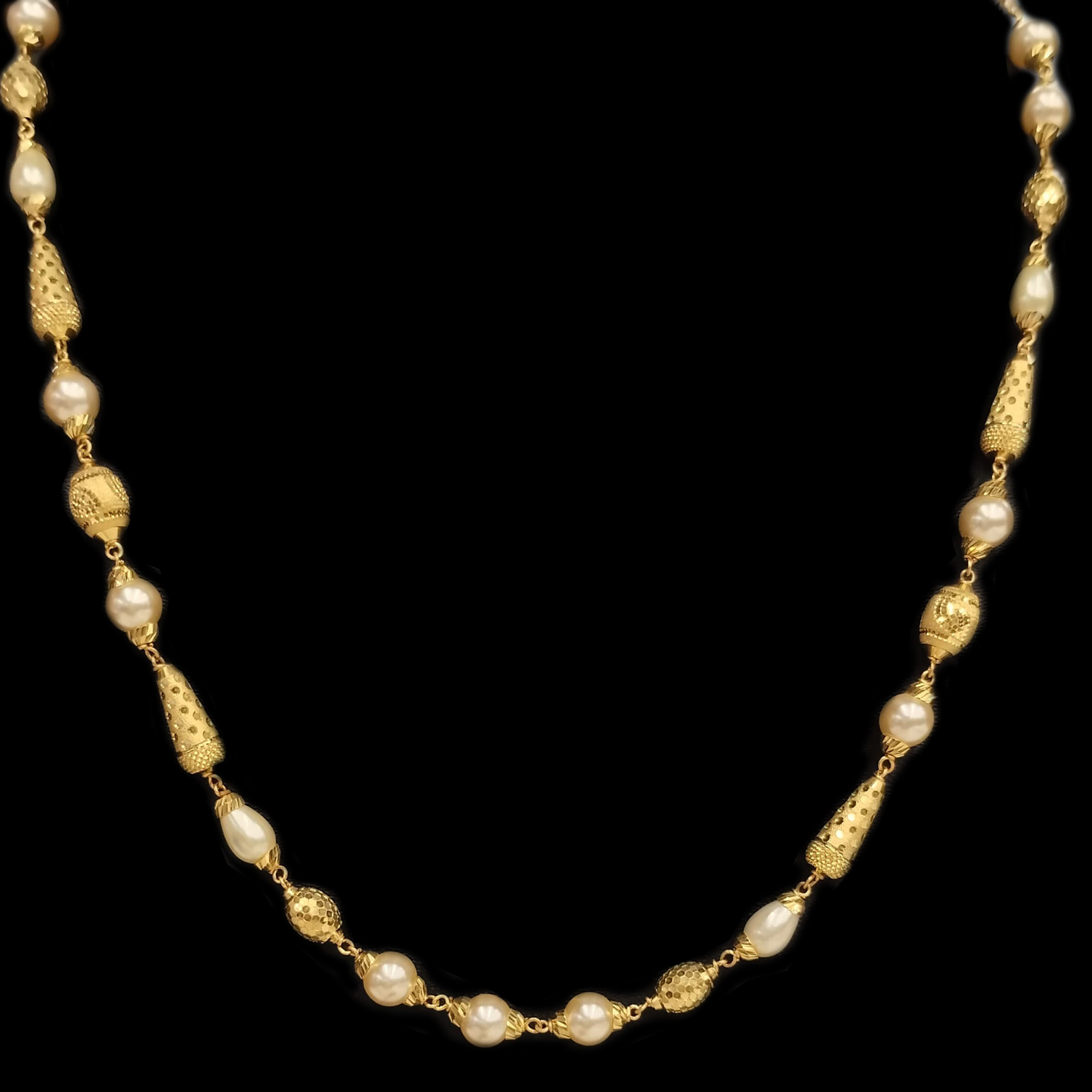 Guinea 22k Light Weight Gold Necklace Set Guinea The Hallmark