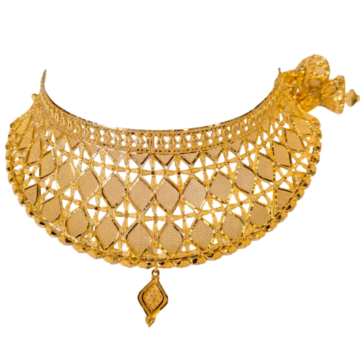 GUINEA 22k GOLD TRADITIONAL CHOKER SET FOR PARTY AND WEDDING WEAR