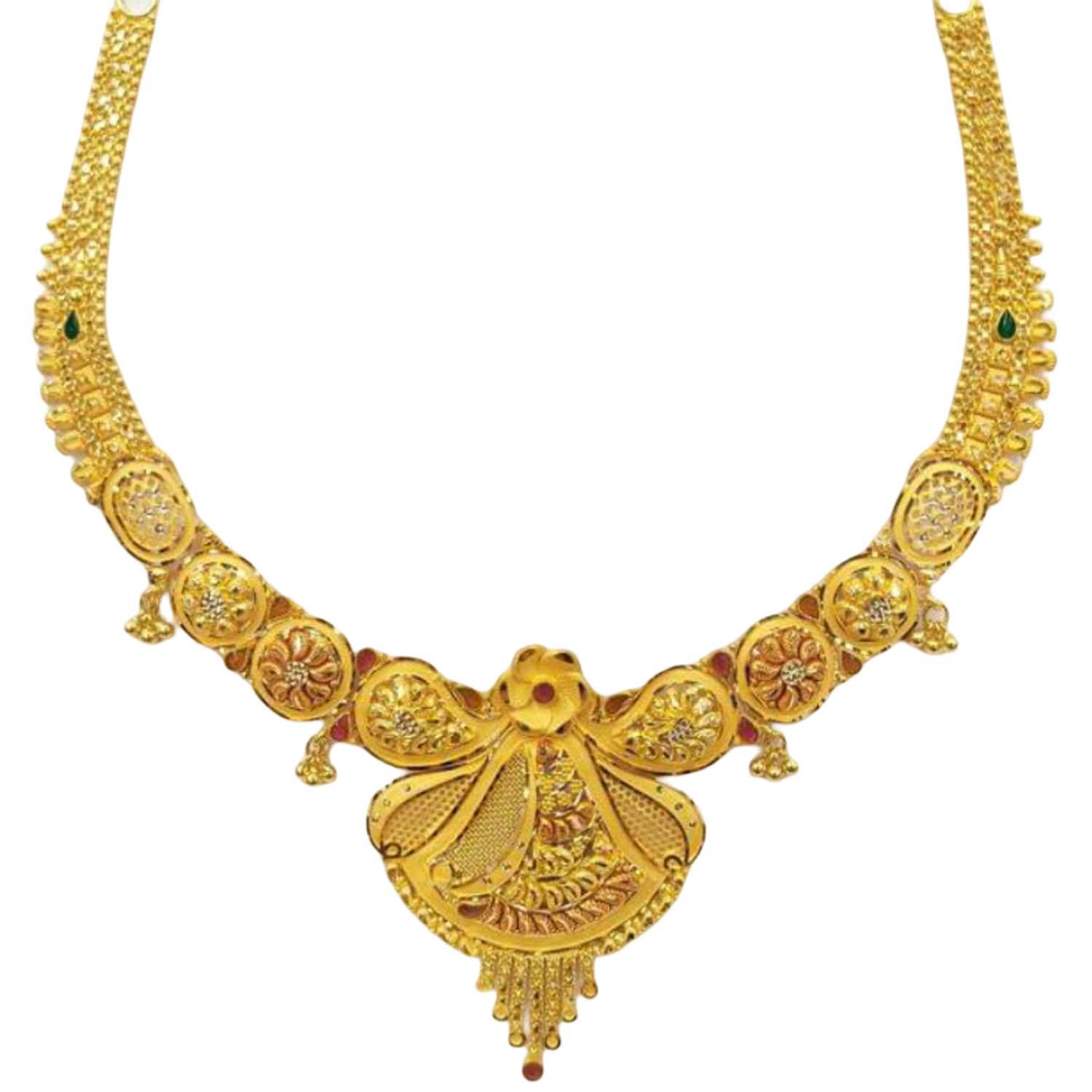 GUINEA 22k GOLD TRADITIONAL NECKLACE SET