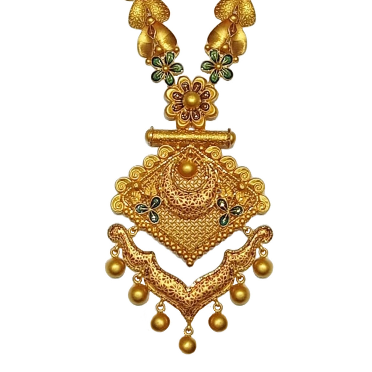 GUINEA 22k GOLD LONG NECKLACE SET