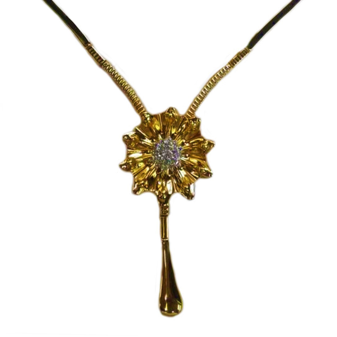 GUINEA 22k GOLD DESIGNER NECKLACE SET