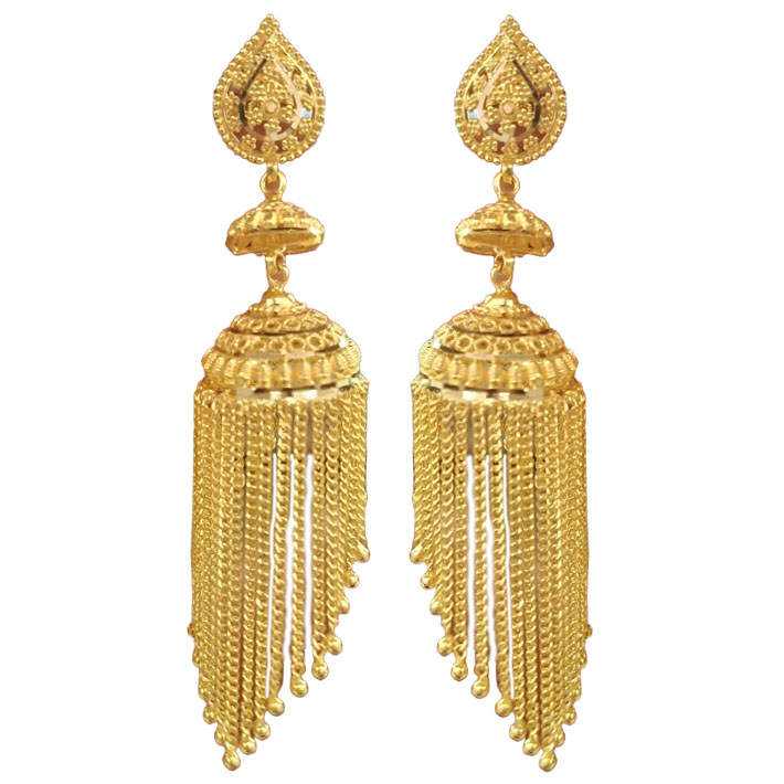 GUINEA 22K GOLD EXCLUSIVE JHUMKA FOR WOMEN AND GIRLS