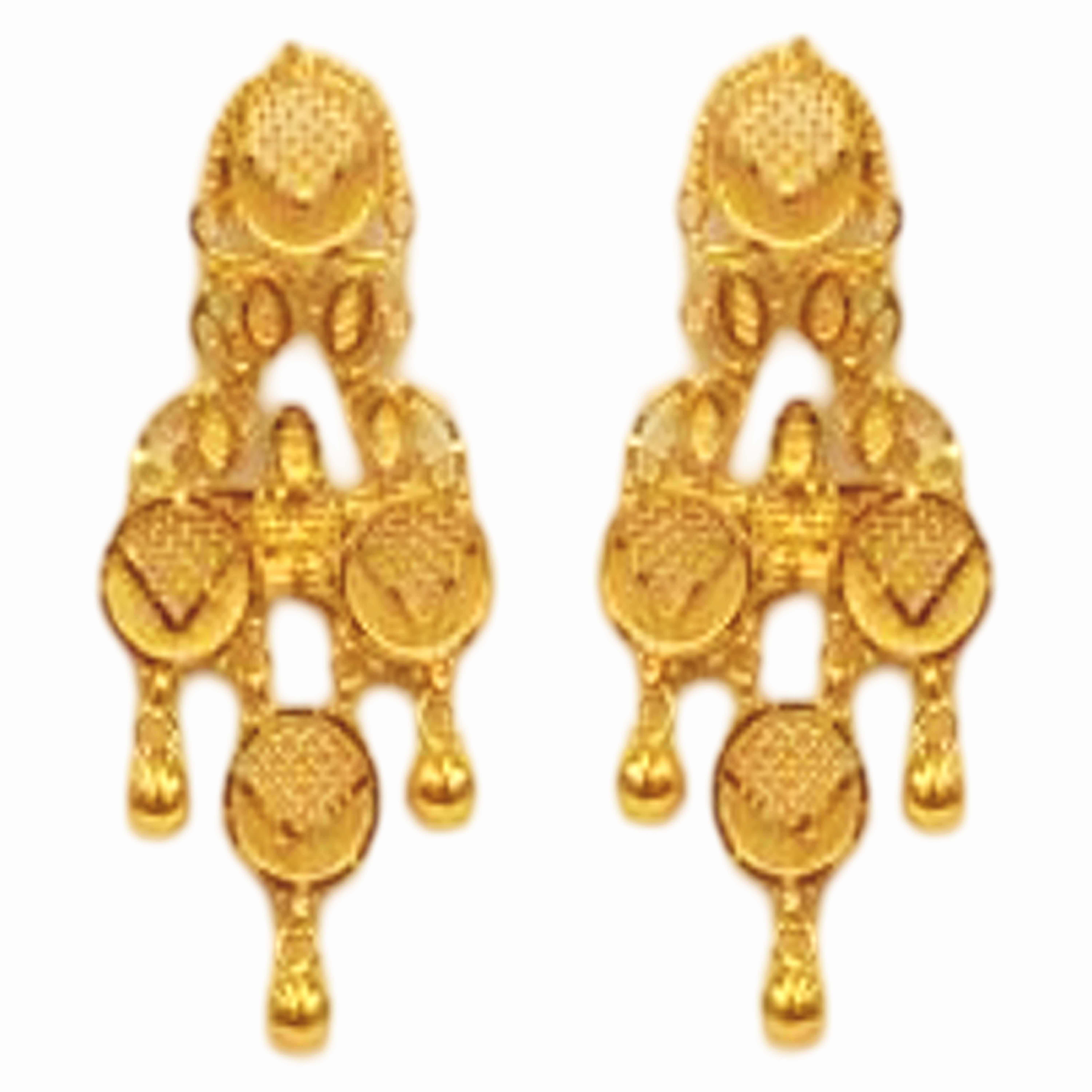 GUINEA 22k GOLD DESIGNER NECKLACE SET