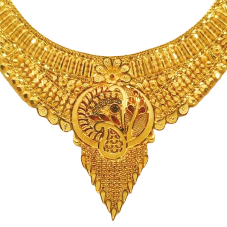 GUINEA 22k GOLD TRADITIONAL NECKLACE SET