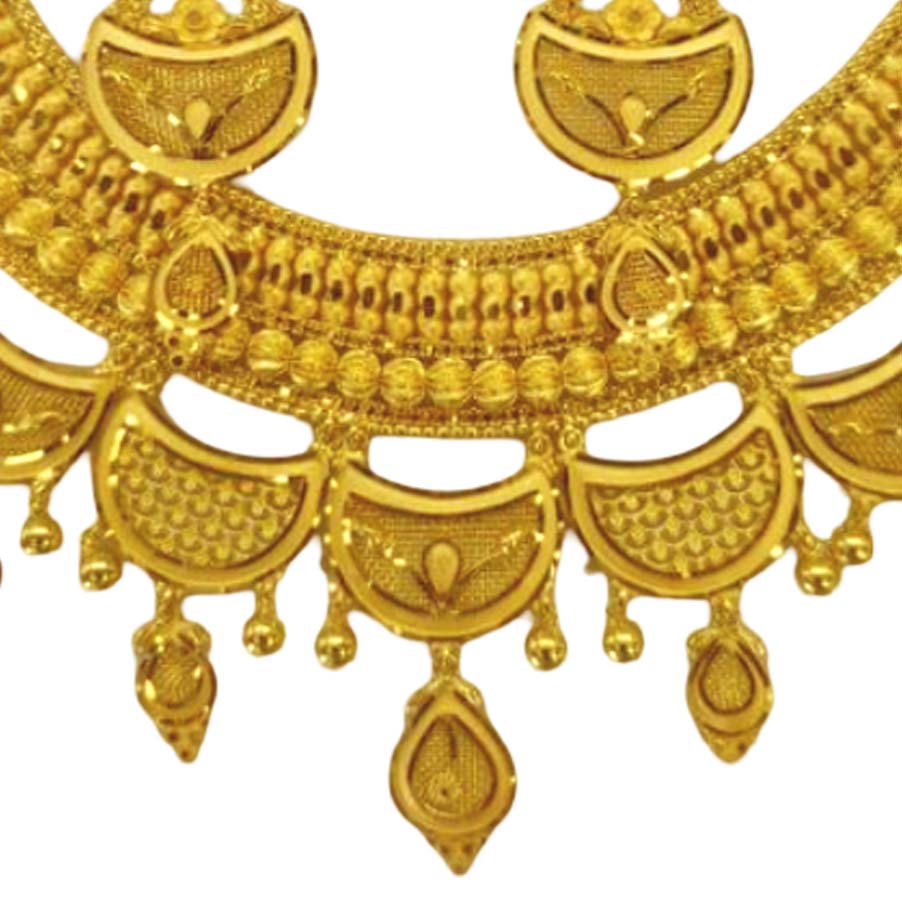 GUINEA 22k GOLD TRADITIONAL NECKLACE SET